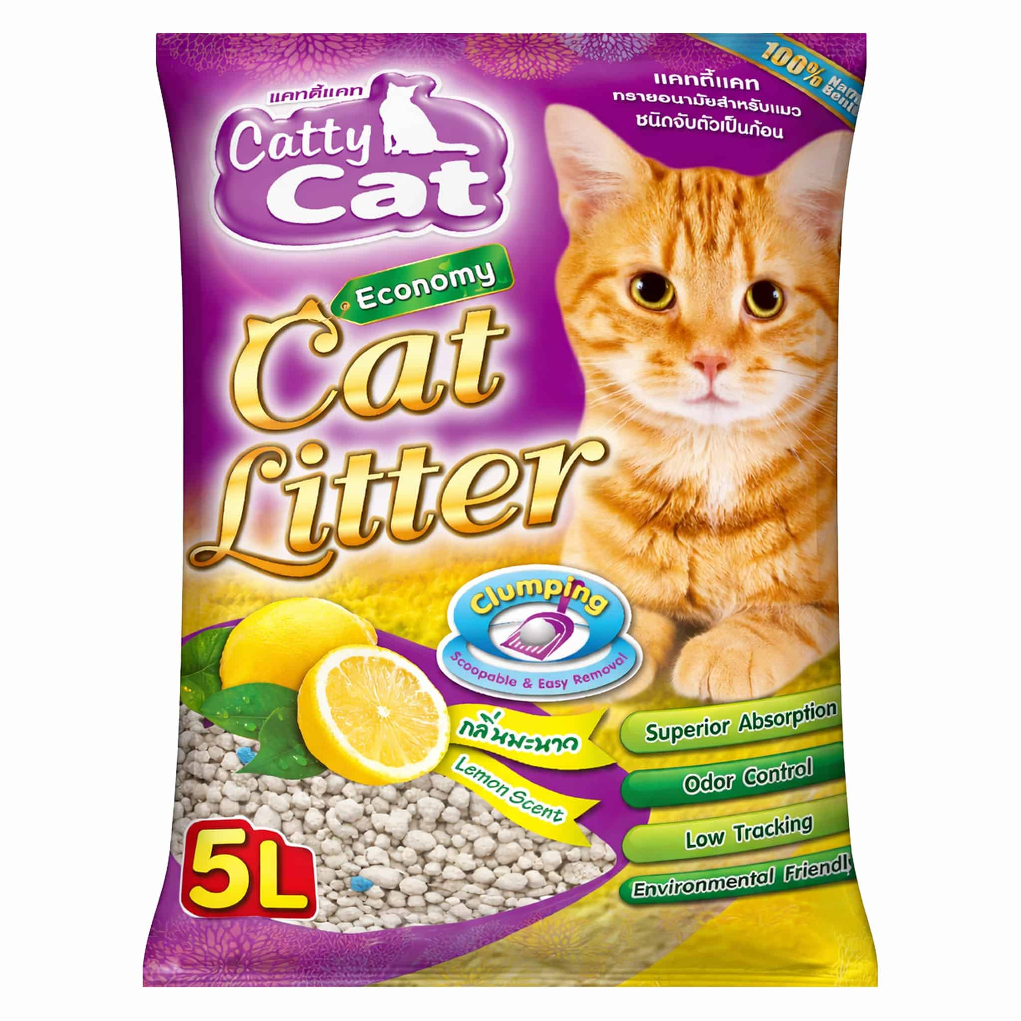 Catty Cat กลิ่นมะนาว 5 ลิตร