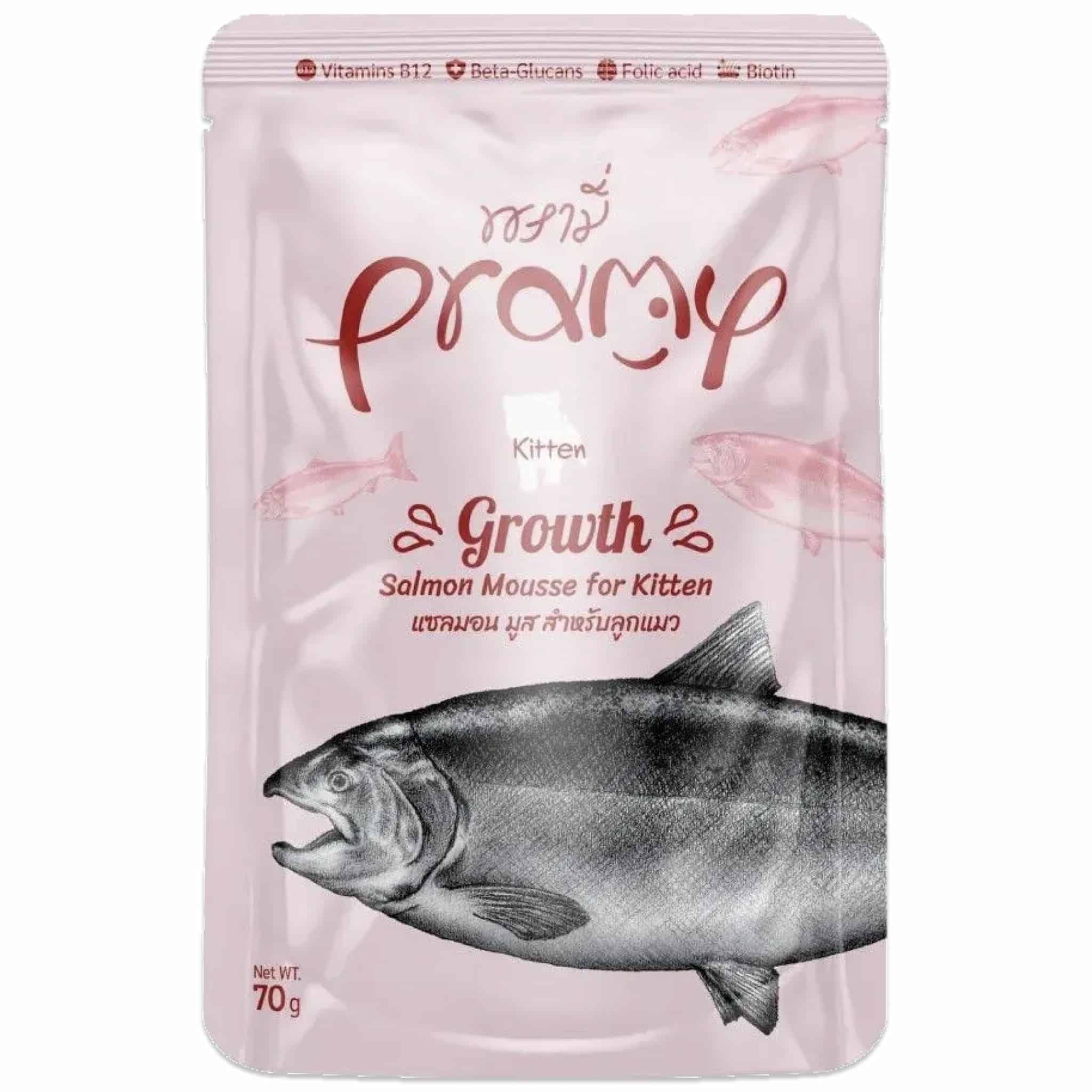 Pramy แซลมอน มูส สำหรับลูกแมว
